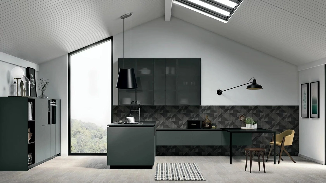 Cucina Moderna con penisola All-Around D20 01di  Doimo Cucine