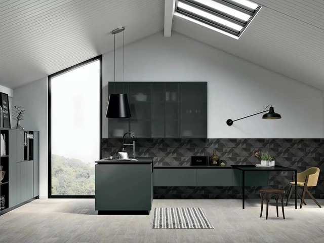 Cucina Moderna con penisola All-Around D20 01di  Doimo Cucine
