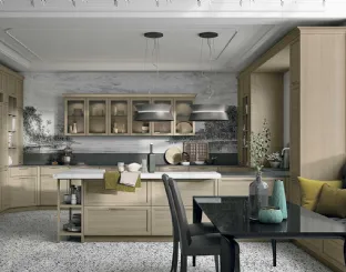 Cucina Moderna angolare in rovere D23 002 di Doimo Cucine