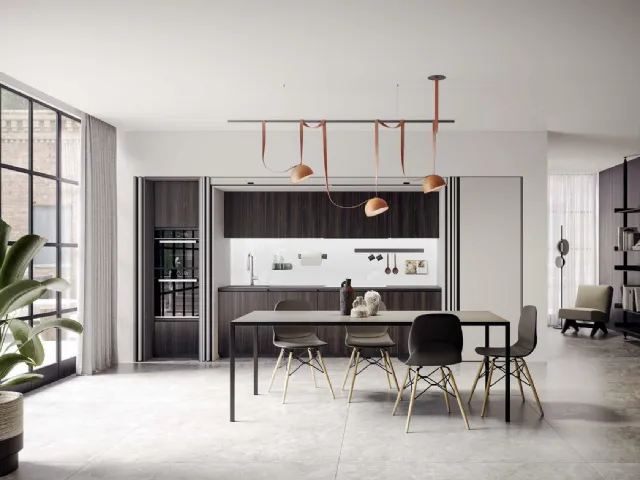 Cucina Moderna lineare Kalì 06 di Arredo3