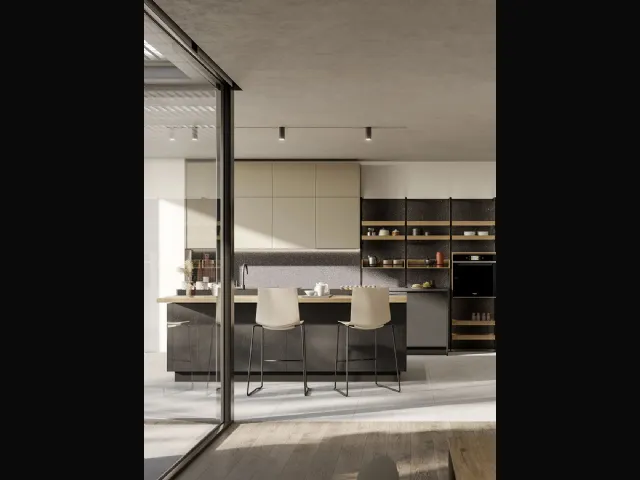 Cucina Moderna Kalì 13 con isola di Arredo3
