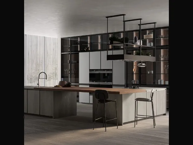 Cucina Moderna Kronos 06 con isola di Arredo3