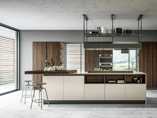 Cucina Moderna Round 01 con isola di Arredo3