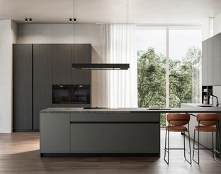 Cucina Moderna con penisola Time 03 di Arredo3