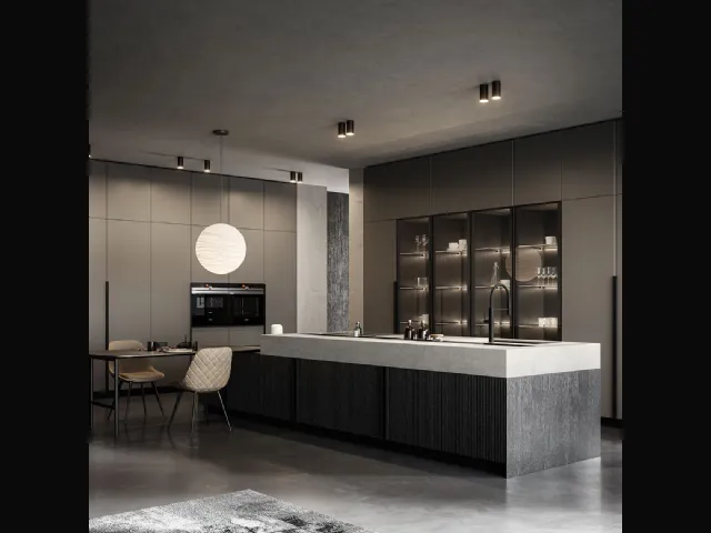 Cucina Moderna Tratto 10 n 01 con isola di Arredo3
