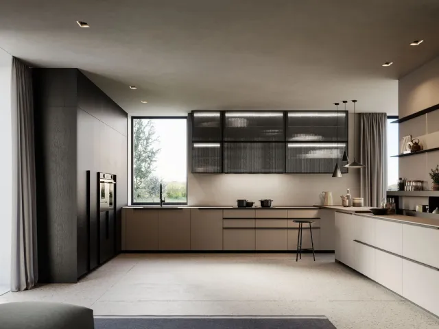 Cucina Moderna Tratto 10 n 03 angolare di Arredo3