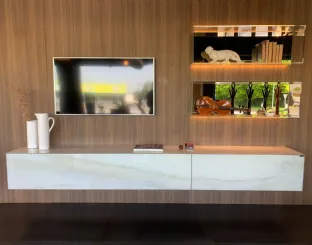 Parete Attrezzata Lago modello Materia e 36e8 Glass