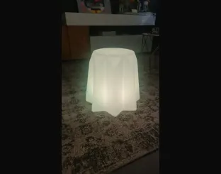 Tavolino/Sgabello/Lampada modello Pandoro Light di Slide