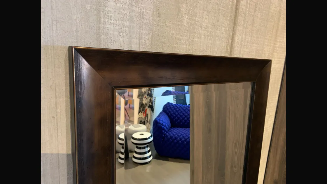 Specchiera artigianale Cornice in legno effetto Bronzo