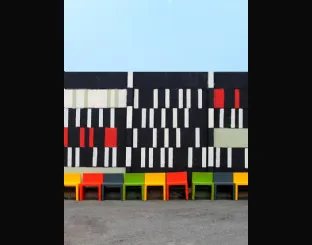 Sedia da giardino in polietilene Angolo Retto di Slide
