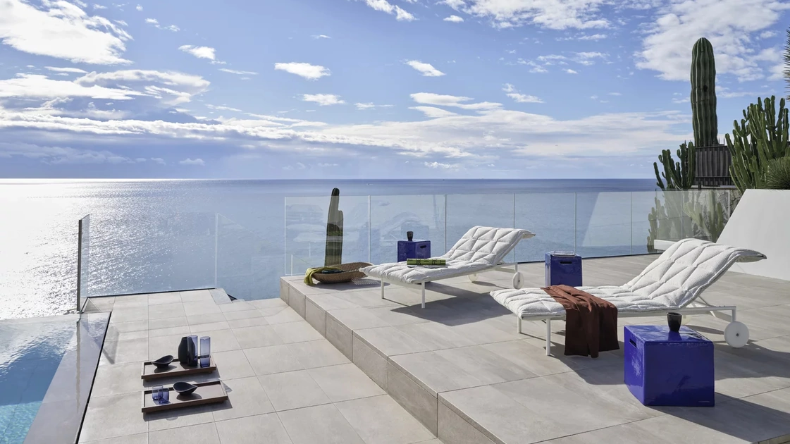 Lettino Prendisole Flair di Gervasoni