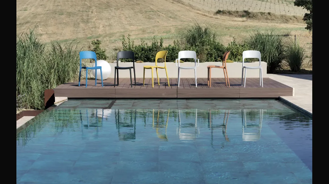 Sedia da giardino impilabile Gipsy Outdoor di Bontempi