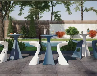 Tavolo da giardino in plastica Jet di Slide