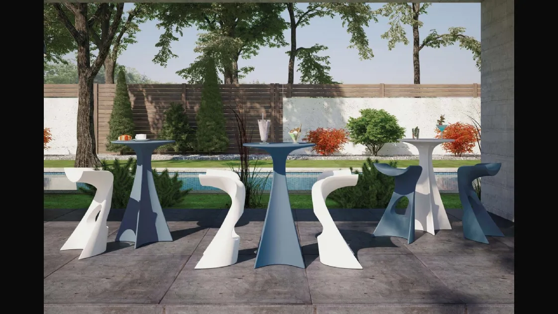 Tavolo da giardino in plastica Jet di Slide