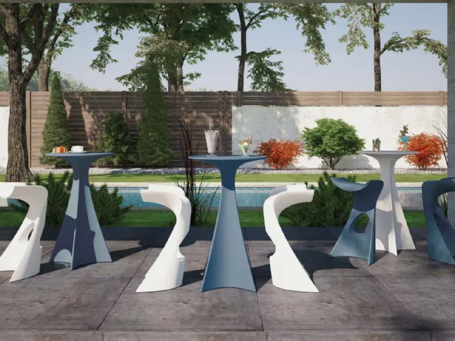 Tavolo da giardino in plastica Jet di Slide