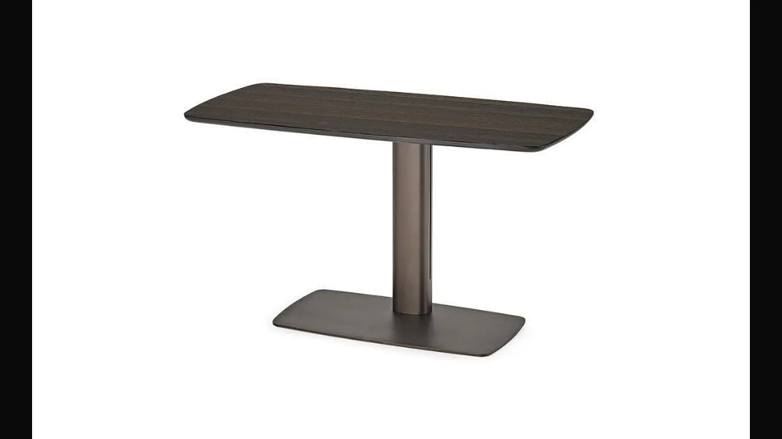 Scrivania Operativa in legno e metallo Run Wood di Cattelan Italia